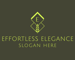 Natural Organic Plant logo design