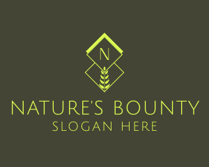 Natural Organic Plant logo design