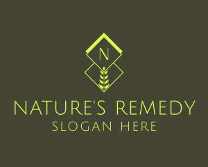 Natural Organic Plant logo design