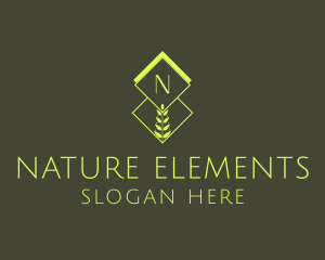 Natural Organic Plant logo design