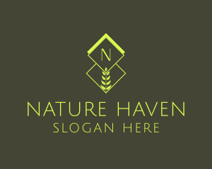 Natural Organic Plant logo design