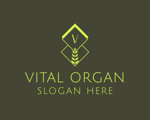 Natural Organic Plant logo design