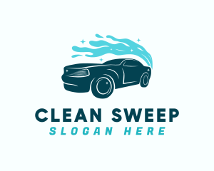 Clean Splash Car logo design