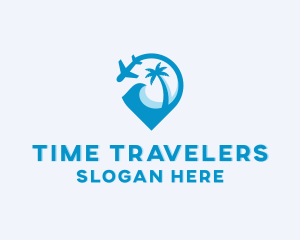 Travel Plane Resort logo design