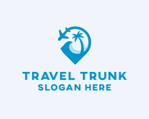 Travel Plane Resort logo design