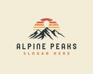 Mountain Peak Adventure logo design