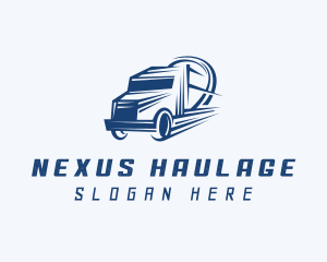 Freight Courier Trucking logo design