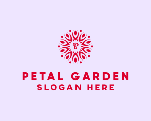 Leaf Flower Petals logo design