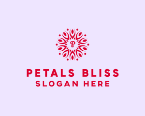 Leaf Flower Petals logo design