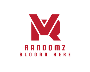 Modern Minimalist Letter VR logo