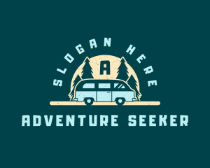 Camper Van Adventure logo design