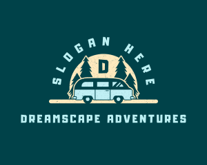 Camper Van Adventure logo design