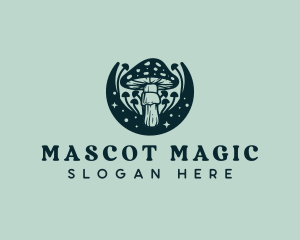 Magic Moon Mushroom logo design