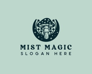 Magic Moon Mushroom logo design