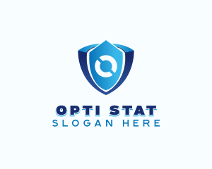 Tech Shield Letter O  logo design