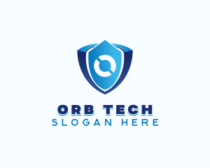 Tech Shield Letter O  logo design