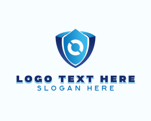 Tech Shield Letter O  logo