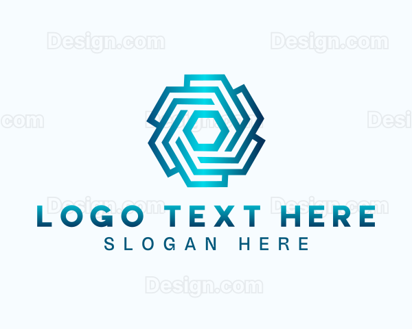 Digital Geometric Professional Logo