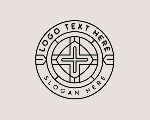 Catholic Christianity Cross logo