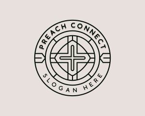 Catholic Christianity Cross logo design