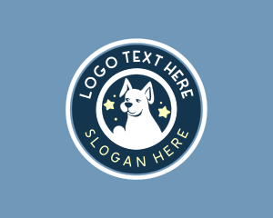 Canine Dog Grooming logo