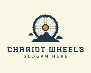 Mountain Bike Wheel logo design