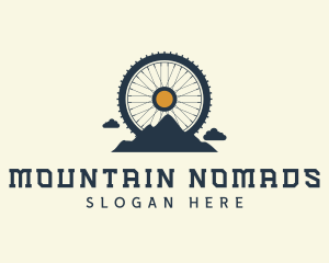 Mountain Bike Wheel logo design