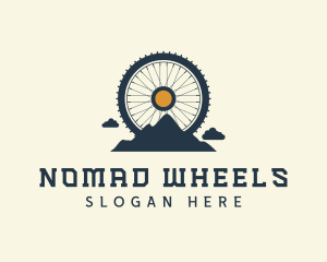 Mountain Bike Wheel logo design