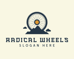 Mountain Bike Wheel logo design