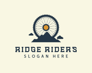 Mountain Bike Wheel logo design