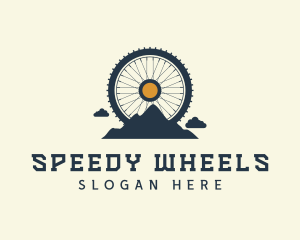 Mountain Bike Wheel logo design