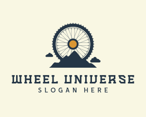 Mountain Bike Wheel logo design