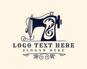 Retro Sewing Machine logo