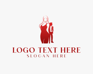 Man Woman Couple Dating logo