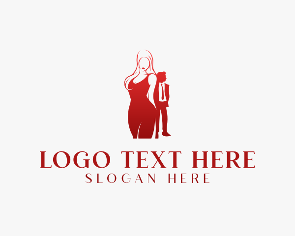 Man Woman Couple Dating logo