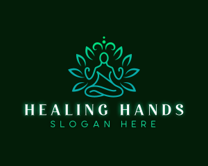 Yoga Healing Meditation logo design