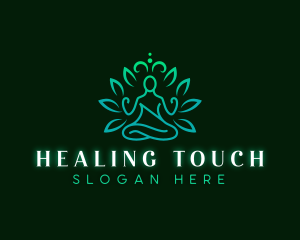 Yoga Healing Meditation logo design