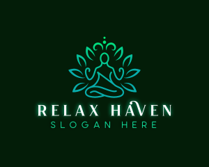 Yoga Healing Meditation logo design