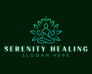 Yoga Healing Meditation logo design