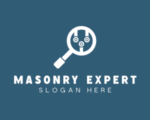 Digital Magnifying Glass  logo design