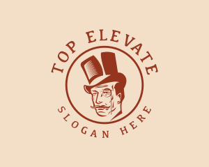 Top Hat Monocle Man logo