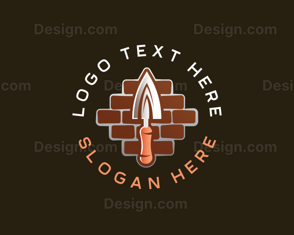 Brick Trowel Masonry Logo