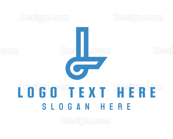 Abstract Modern Letter L Logo