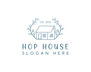 Ornament House Sketch logo design