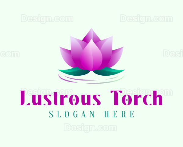 Nature Lotus Pond Logo