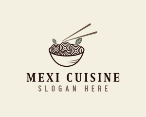 Culinary Noodles Cuisine logo design