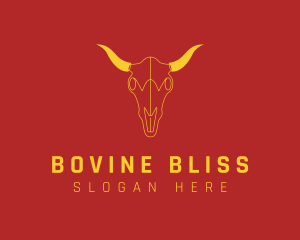 Bull Bovine Animal logo design