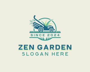 Gardening Lawn Mower logo design