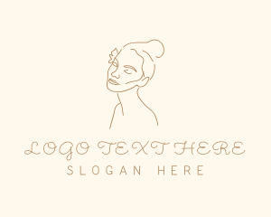 Minimalist Woman Cosmetic logo