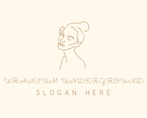 Minimalist Woman Cosmetic Logo